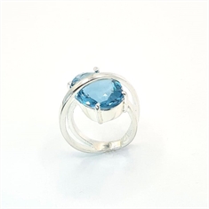 Anel Cristal Azul - 11